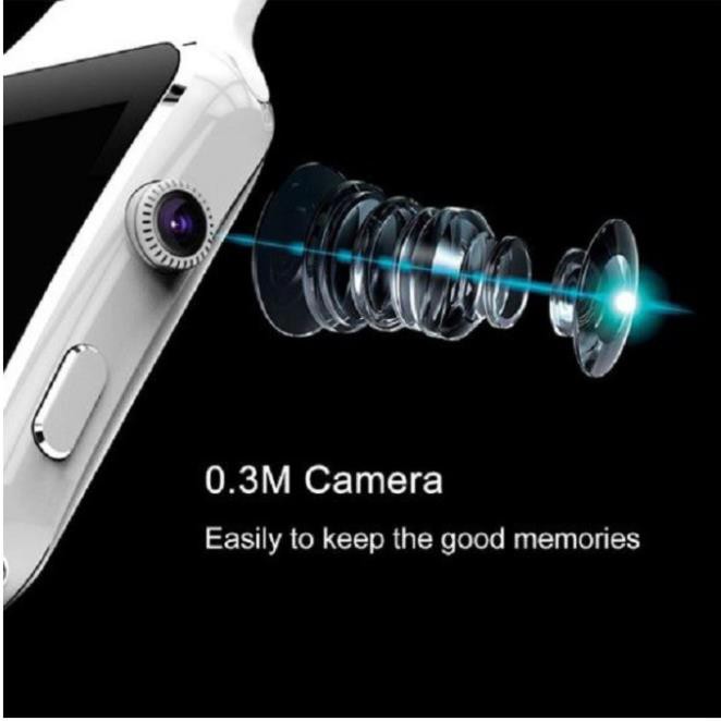 Mua ngay Đồng hồ thông minh X6 Màn Hình Cong Có Camera Touch Screen Hỗ trợ SIM TF Card Bluetooth [Freeship 10k]