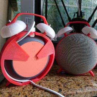 Google home, nest mini đế đồng hồ báo thức