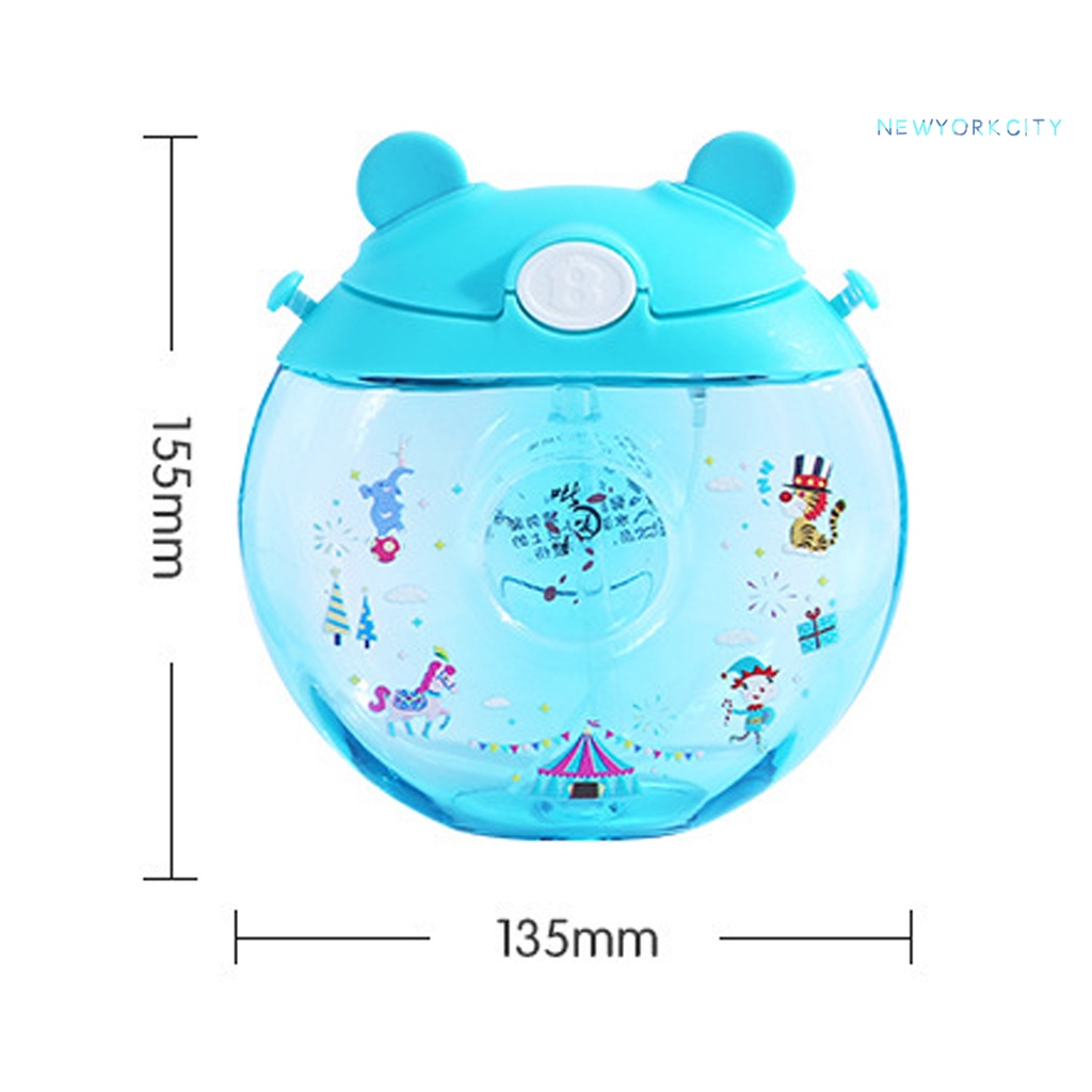 Bình Nước Bằng Silicone Nhựa Không BPA Chống Tràn Dành Cho Trẻ Em