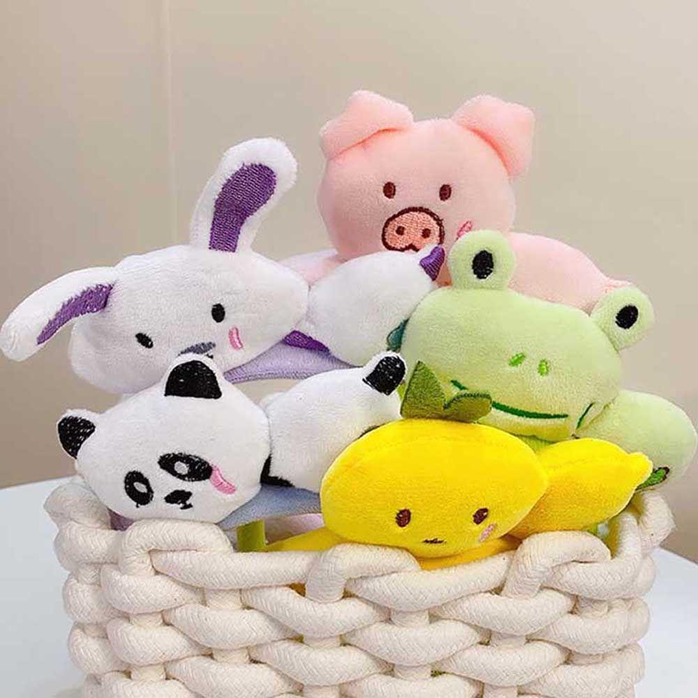 Băng Đô Cài Tóc Bằng Vải Bông Hình Thỏ / Ếch Hoạt Hình Đơn Giản Cho Nữ