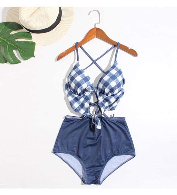 [BKN238] &lt;HÀN&gt; BODYSUIT CARO ĐỎ/XANH KIỂU HÀN (CÓ GỌNG)