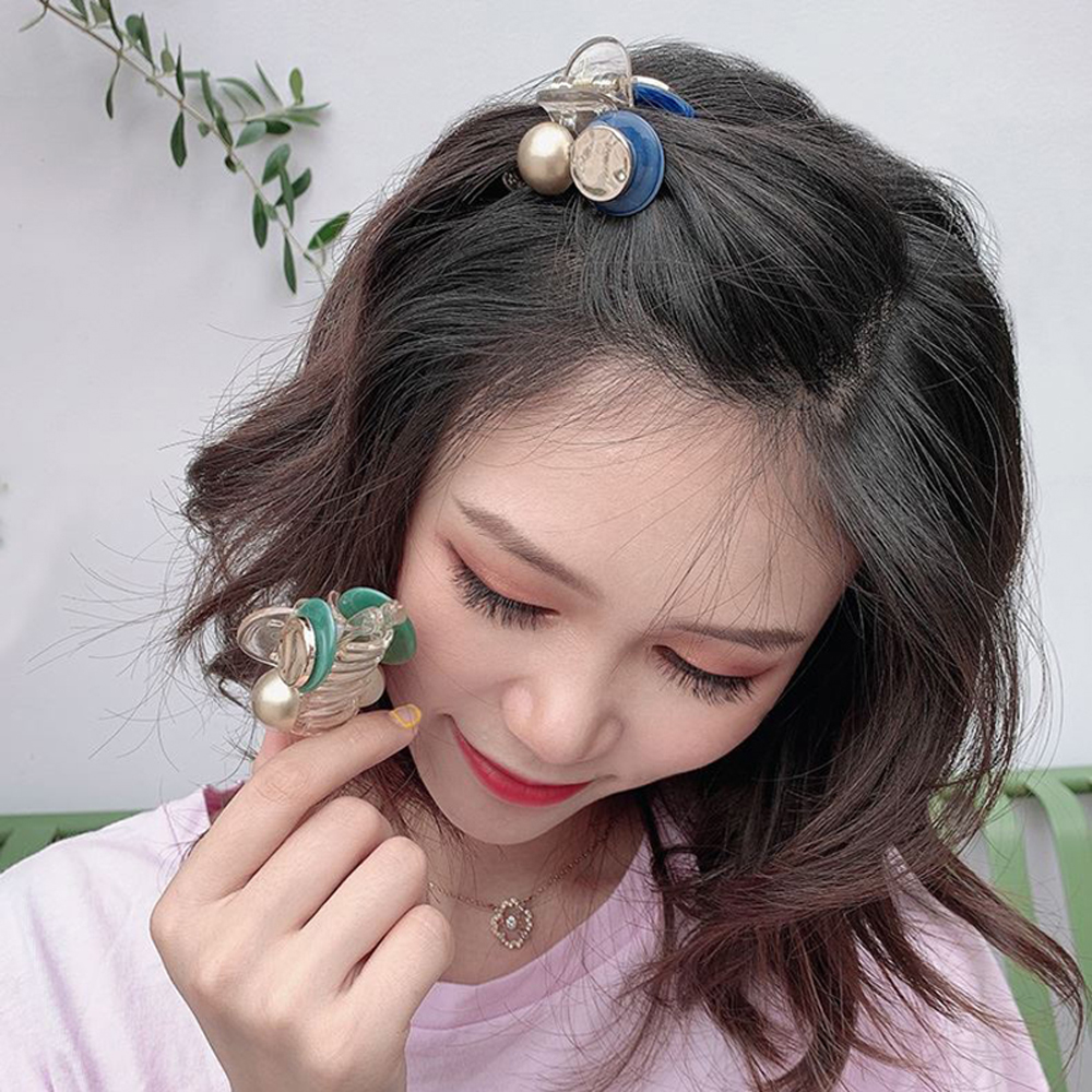 Kẹp Tóc Càng Cua Đính Ngọc Trai Thời Trang Cho Nữ