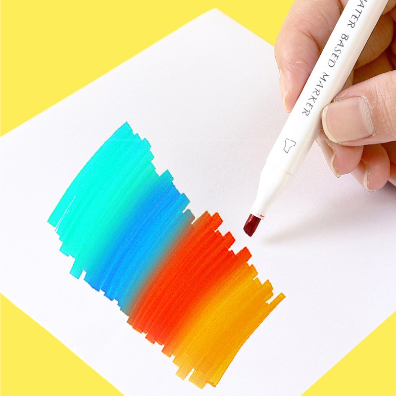 Bộ Bút Đánh Dấu Hai Đầu 12 Màu Graffiti Nghệ Thuật