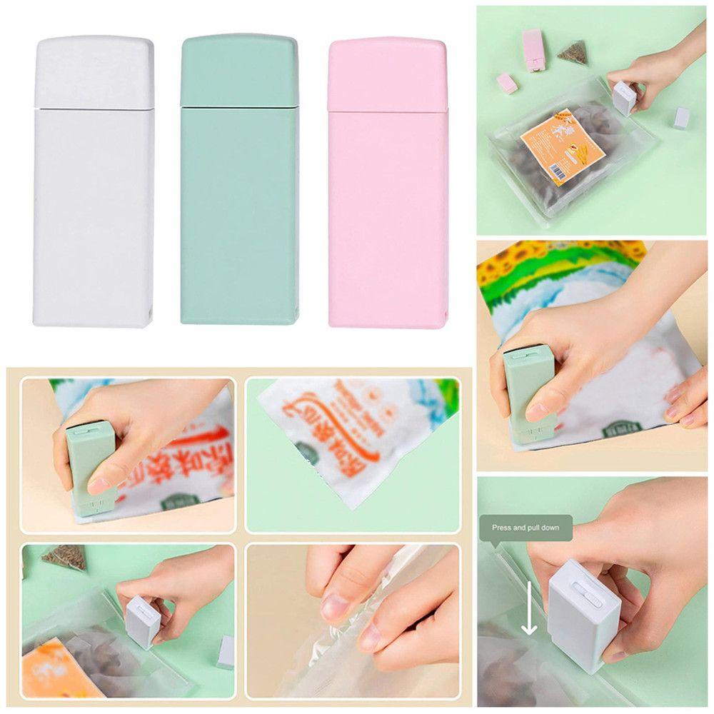 LEISURE Máy Hàn Miệng Túi Thực Phẩm Mini Bằng Nhựa Màu Sắc Ngọt Ngào Tiện Dụng Cho Nhà Bếp