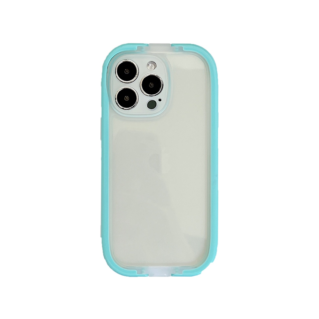 Ốp Điện Thoại Silicone Trong Suốt Chống Sốc Có Giá Đỡ Cho iPhone 13 12 11 Pro Max XS XR 8 7 Plus