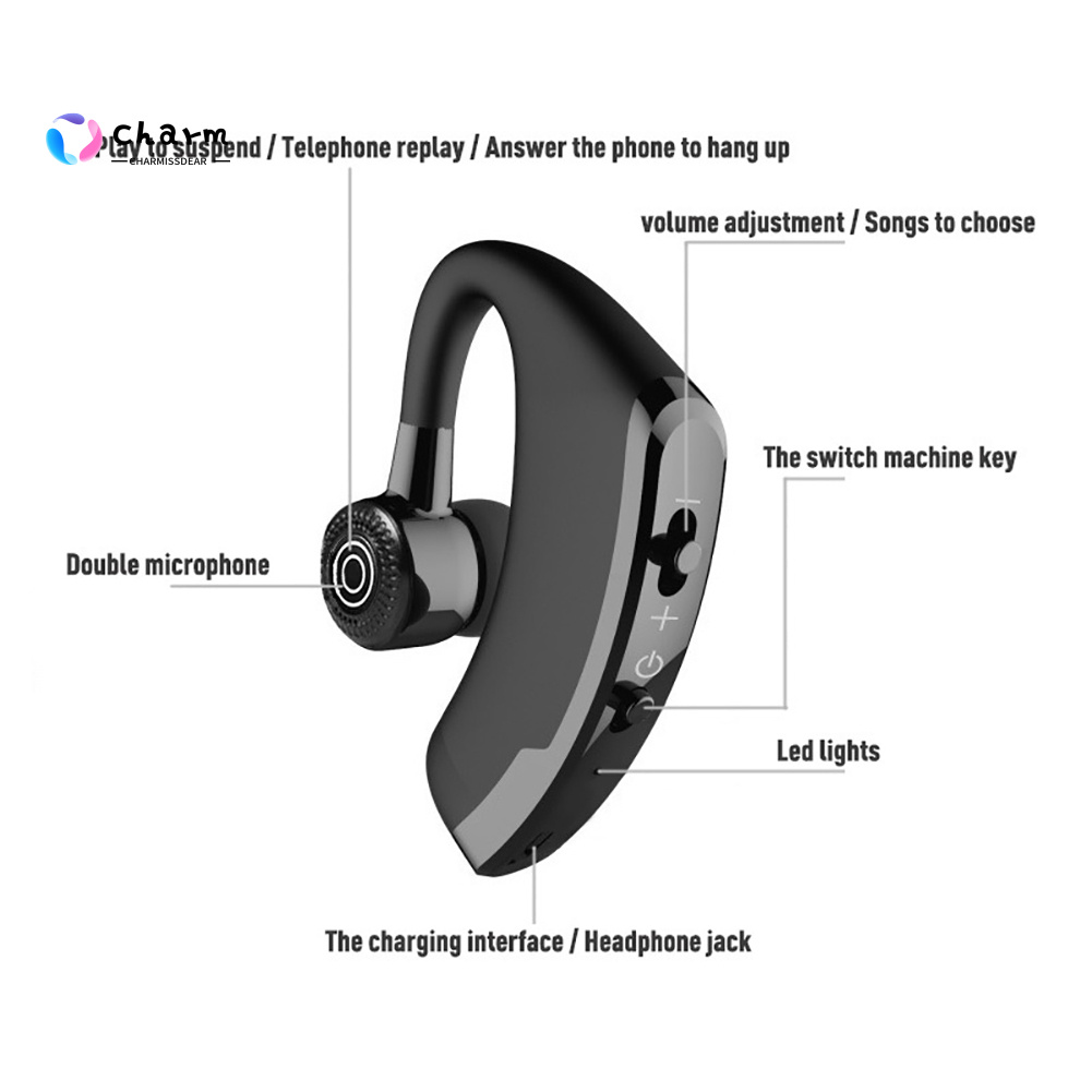 Tai Nghe Bluetooth Không Dây V9 Phong Cách Công Sở