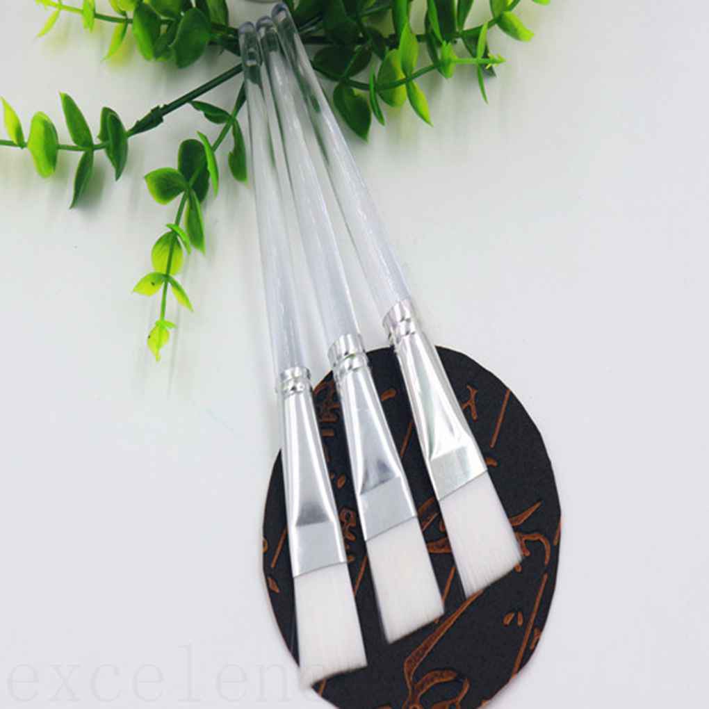 [Hàng mới về] Bộ 5 cọ đắp mặt nạ cán trong suốt tiện dụng DIY 15cm