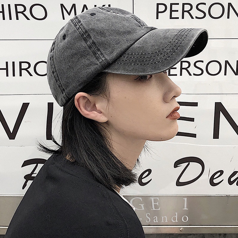 Mũ Lưỡi Trai Mềm Màu Trơn Dễ Phối Đồ Thời Trang Phong Cách Hàn Quốc