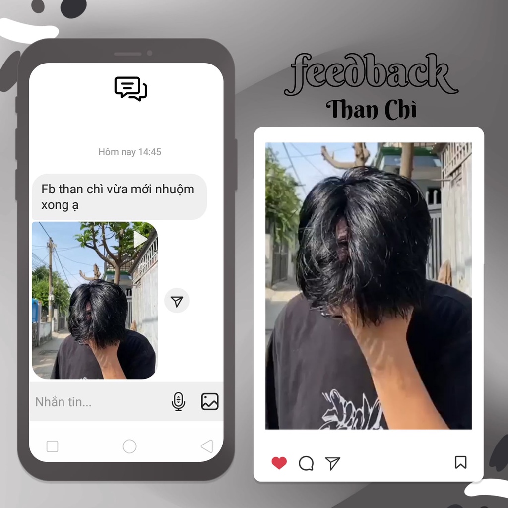 Thuốc Nhuộm Tóc Màu THAN CHÌ Nam Không Tẩy | Chenglovehair, Chenglovehairs