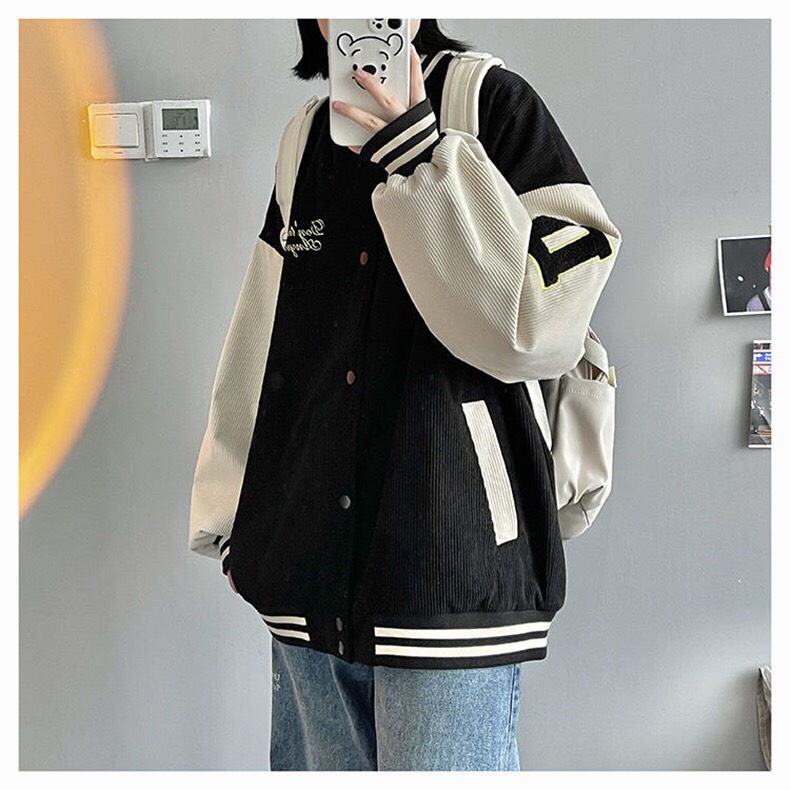 Áo Bomber Chữ D Dáng Unisex, Freesize, Hàng Shop, Chất Nỉ Nhung, Có Quà Tặng Kèm | BigBuy360 - bigbuy360.vn