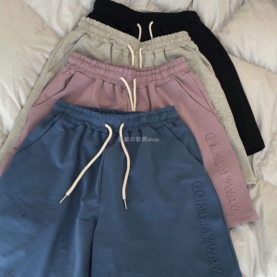 Quần Short Thể Thao Lưng Cao Ống Rộng 2022 Thời Trang Cho Nữ