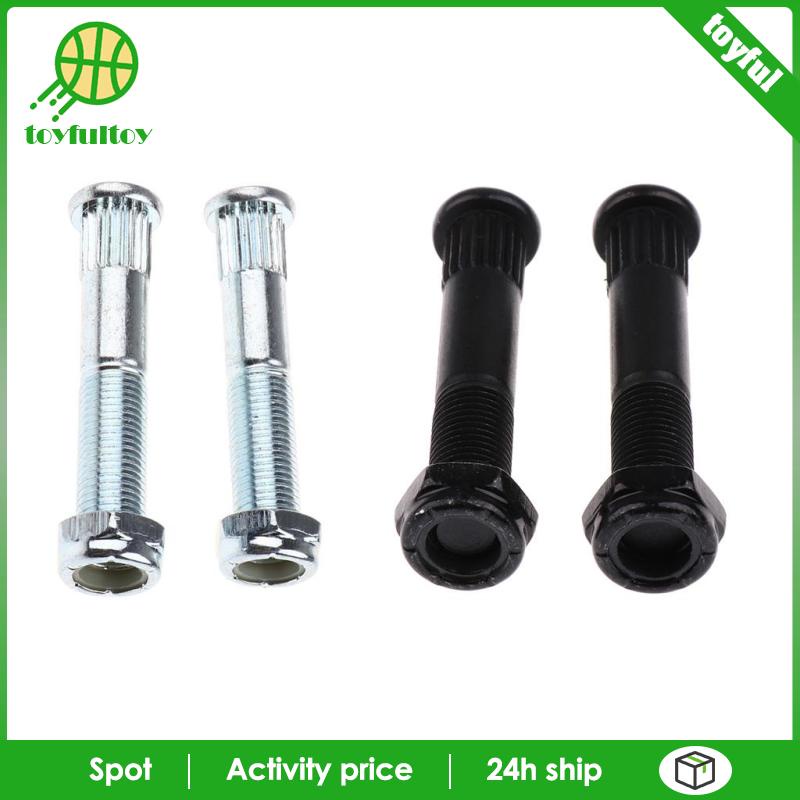 Set 2 Trục Ván Trượt Kèm 2 Đai Ốc Dài Màu Bạc Chuyên Dụng