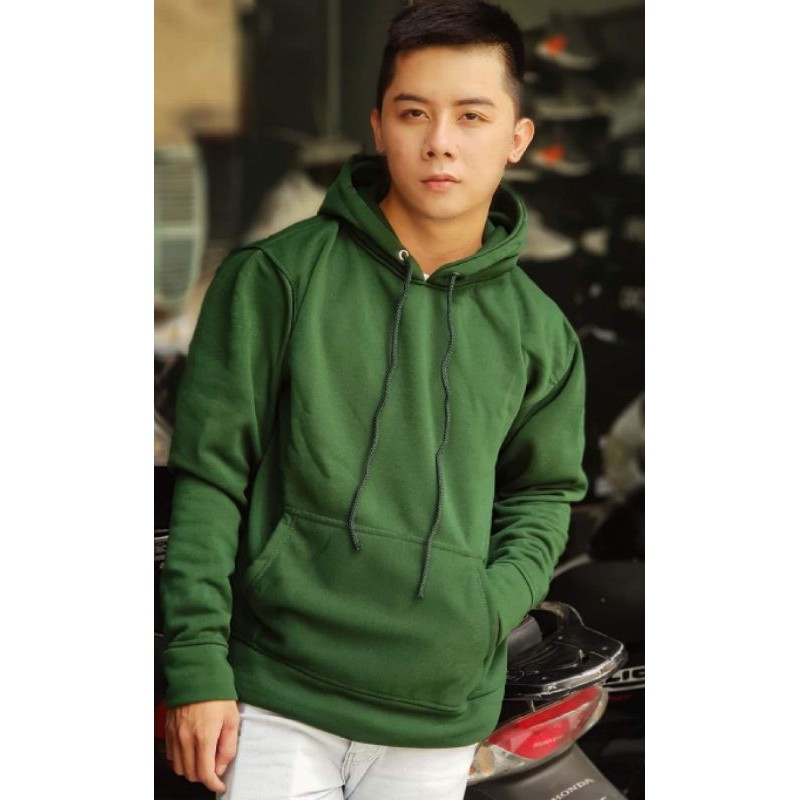 Áo Hoodie ♥️ FREESHIP ♥️ Nỉ trơn Unisex - Xanh lá cây | BigBuy360 - bigbuy360.vn