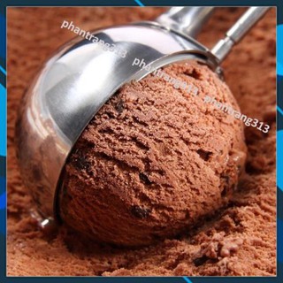 Muỗng múc kem, hoa quả bằng Inox cao cấp, tiện dụng, múc siêu nhanh, siêu bền, size 5cm - phantrang313