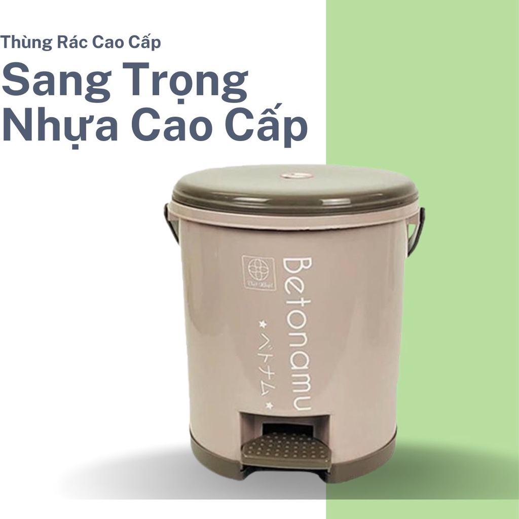 Thùng Rác Nhựa Cao Cấp Việt Nhật Sọt Rác Đạp Chân Có Nắp Ngăn Mùi Vi Khuẩn Thiết Kế Sang Trọng Angola_shop