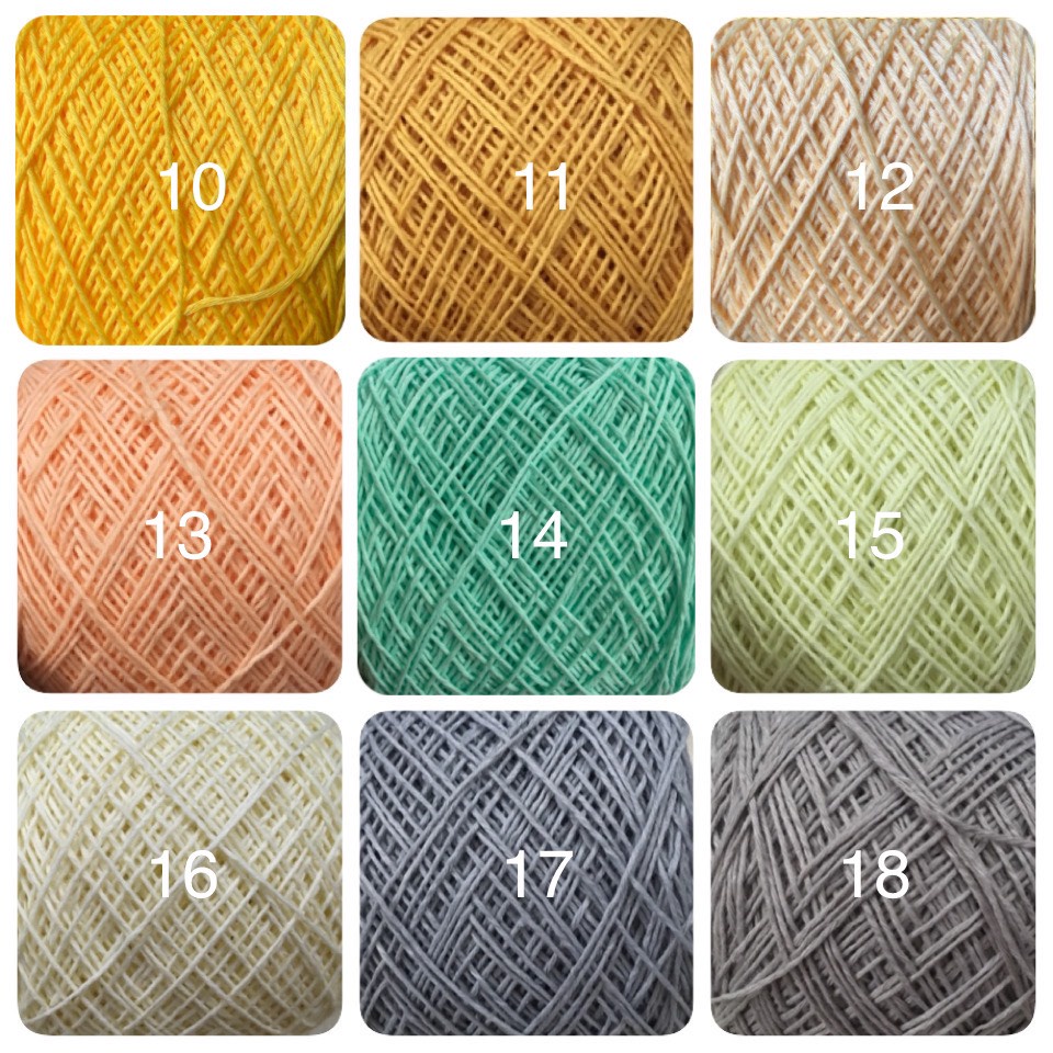 Bảng 1 : Len cotton việt nam ctvn sợi 1mm 100gram - Craft Yarn VN