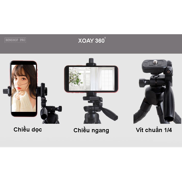 Chân đế tripod bạch tuộc cho điện thoại và máy ảnh Yunteng VCT-3280 (Tặng gá kẹp điện thoại)