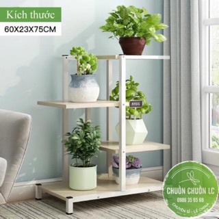 Kệ gỗ bày cây cảnh (60*23*75cm) CÓ SẴN