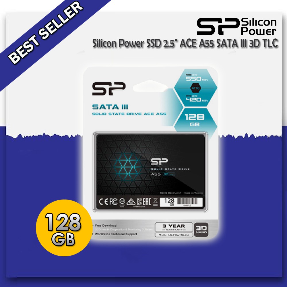 Silicon Power Ssd 2.5 "Ace A55 128gb Sata Iii 3d Tlc