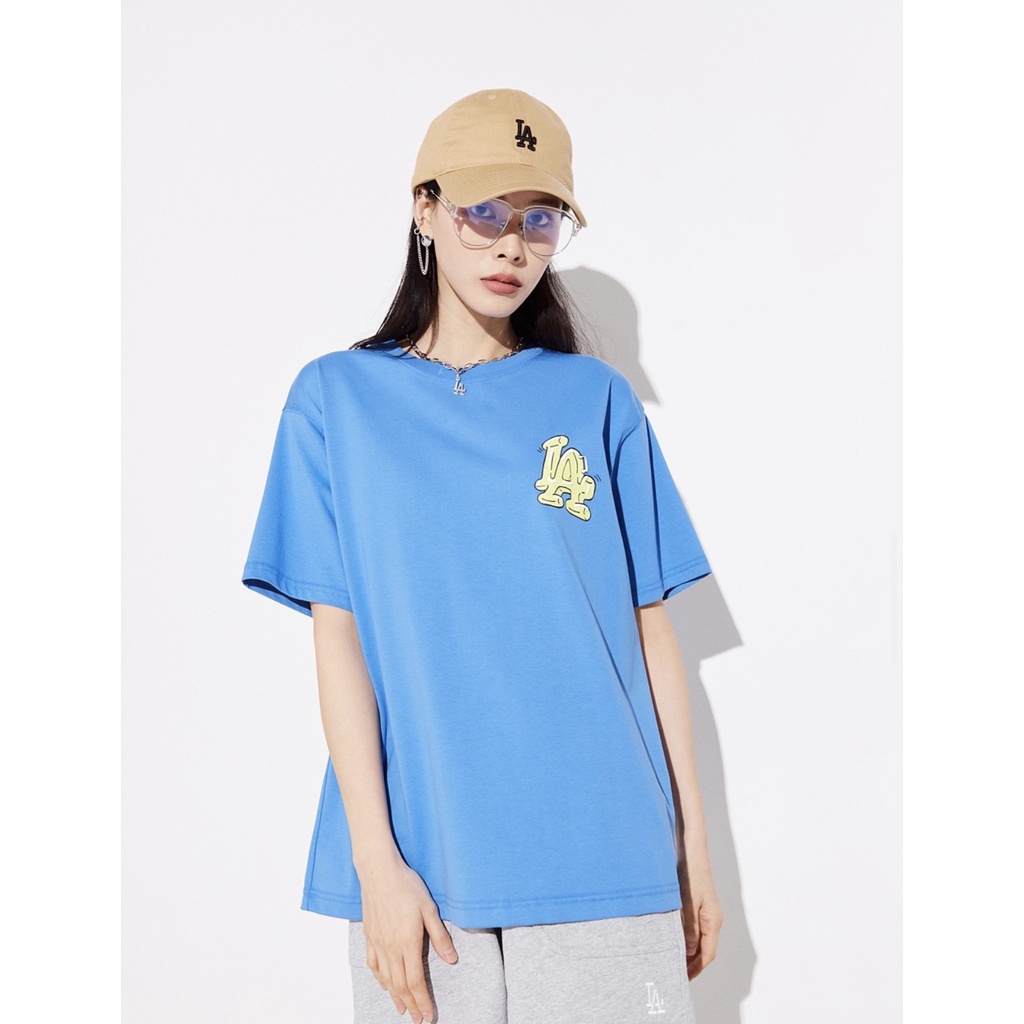 Mũ MLB Logo LA Nhỏ hàng hiệu Hàn Quốc_LA Beige