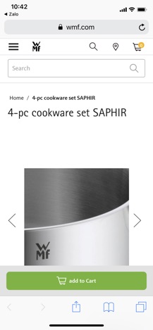BỘ NỒI WMF SAPHIR 4 MÓN