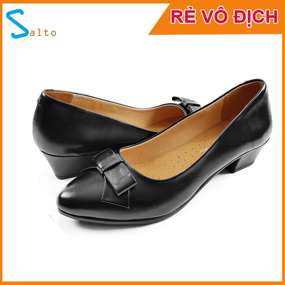 Giày cao gót búp bê da bò 3cm 3P08DES