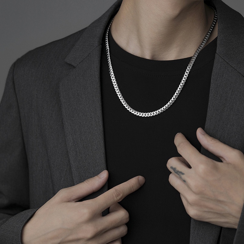 Vòng cổ Thép Titan Dập Nổi Phong Cách Hip Hop Thời Trang Cho Nam Và Nữ