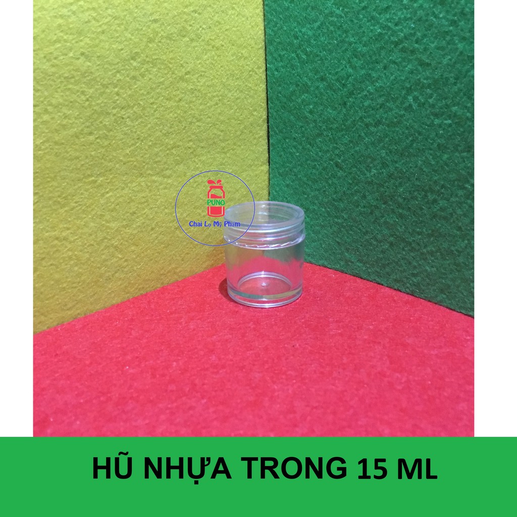 Hũ nhựa trong 15ml