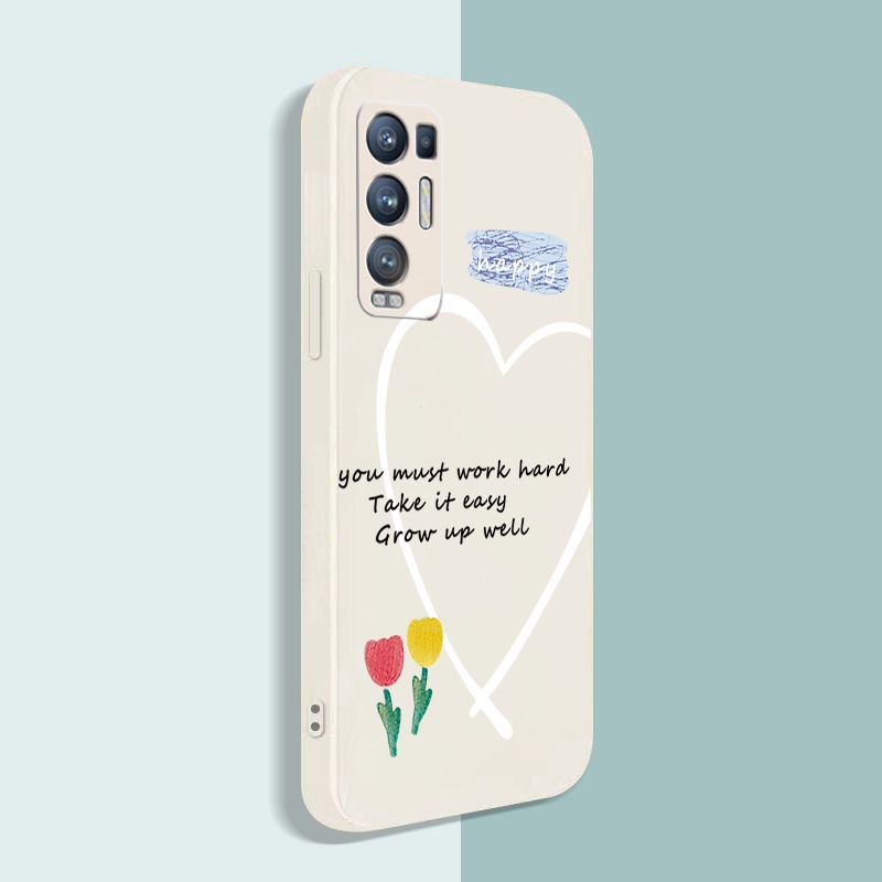 Ốp Điện Thoại Silicone In Hình Chữ Happy Today Cho OPPO Reno6 Z 5G Reno 5 Pro 4 4G 3 Reno2 Z F