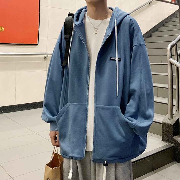 Áo hoodie dáng rộng thời trang Hàn Quốc cho nam
