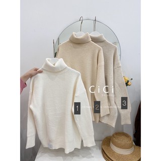 Áo len trơn cổ lọ chất dày- ảnh thật