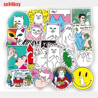RIPNDIP Set 50 Sticker Dán Trang Trí Ván Trượt / Laptop / Va Li xo94bsy Hình Quả Bom Vui Nhộn