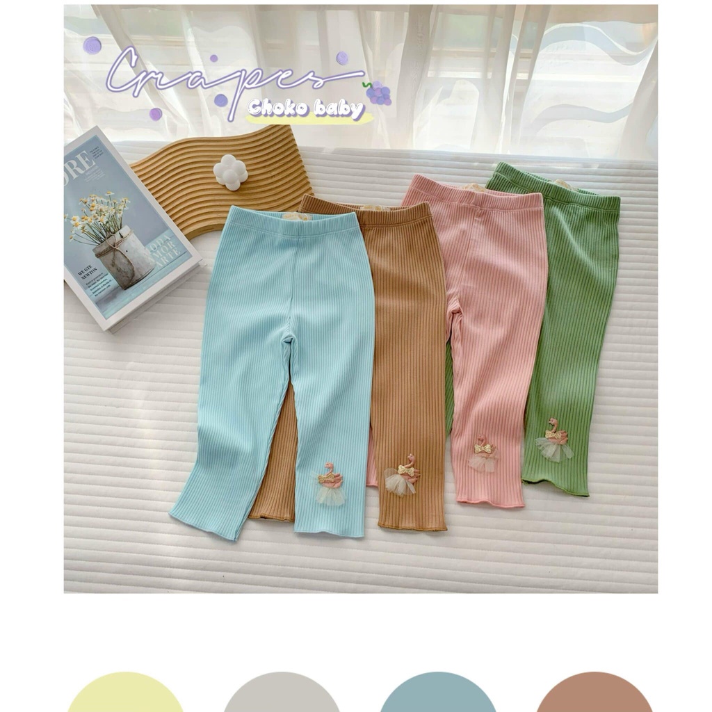 Quần legging đính nơ điệu đà cho bé gái