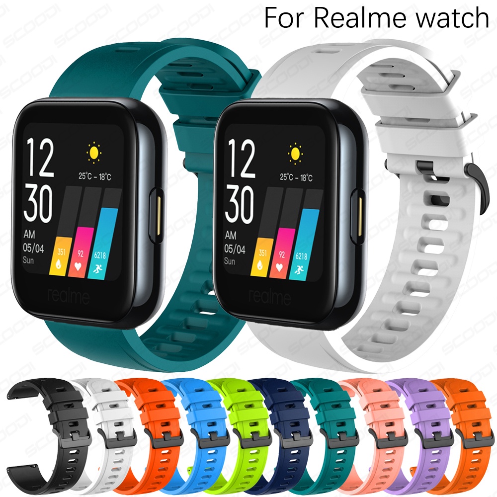 Dây Đeo silicone Mềm Chất Lượng Cao 20mm Cho Realme watch