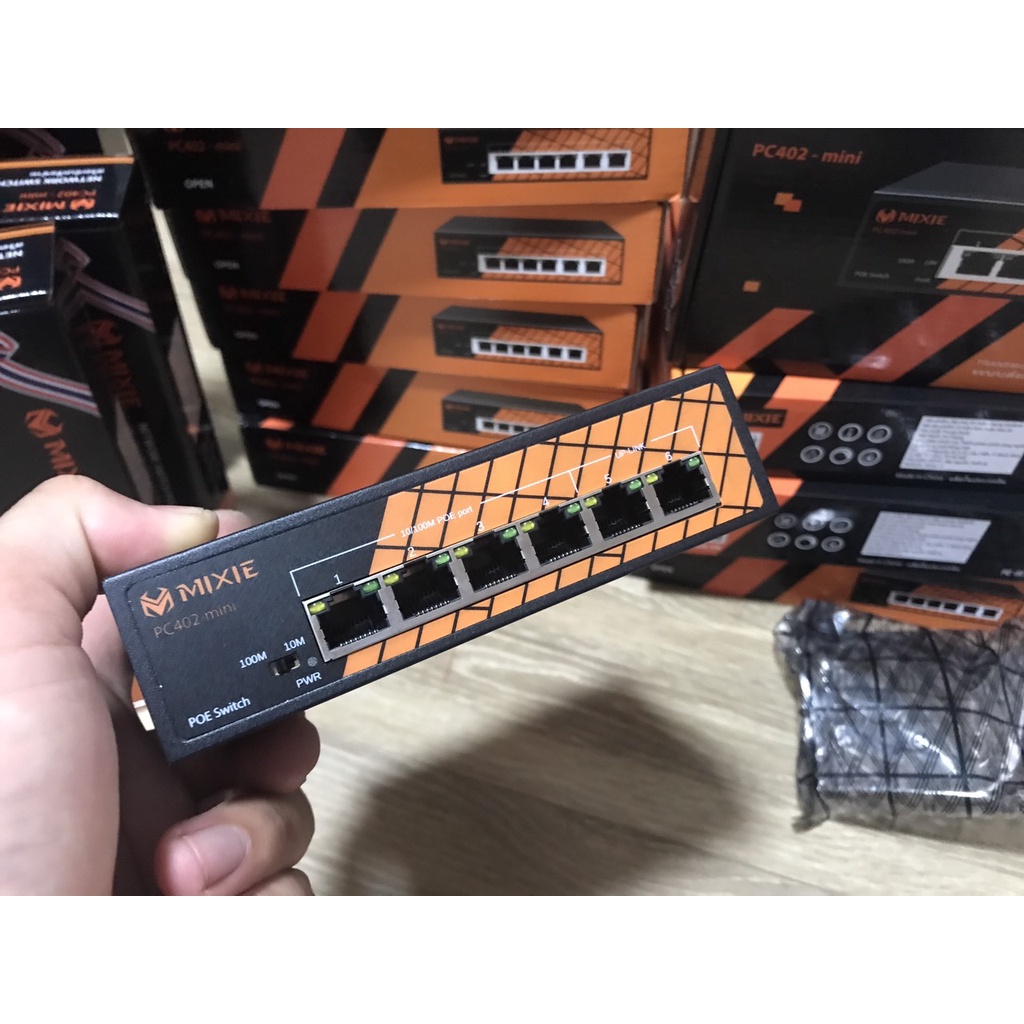 Switch PoE 4/8 Port Mixie (Chính hãng Vinago Phân Phối)