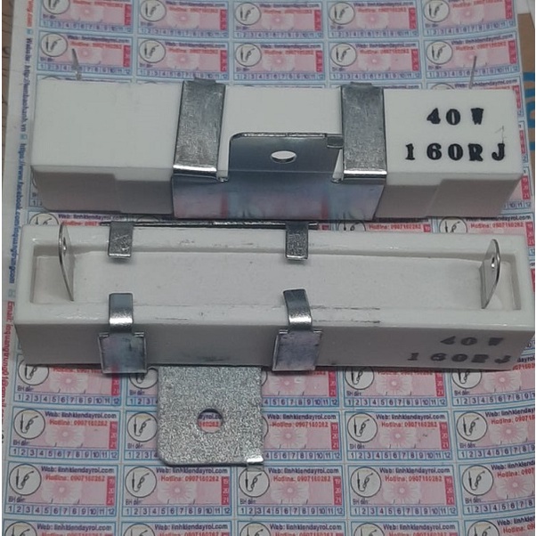 Điện trở sứ 40W 160ohm 160R0 160R