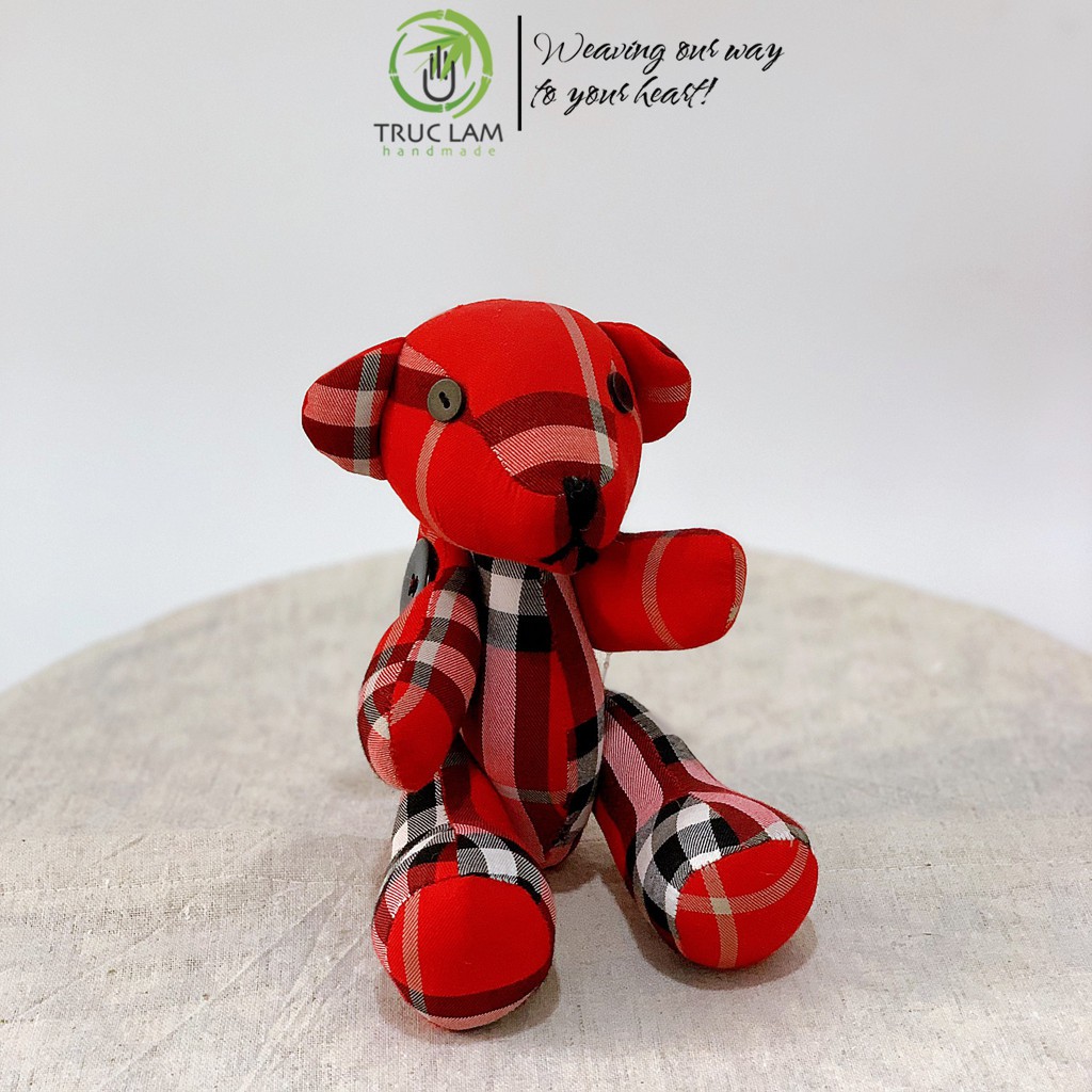 Đồ Chơi Cho Bé Thú Nhồi Bông Hình Gấu Teddy Bông Gòn Cao Cấp Cỡ Nhỏ – Trúc Lâm Handmade