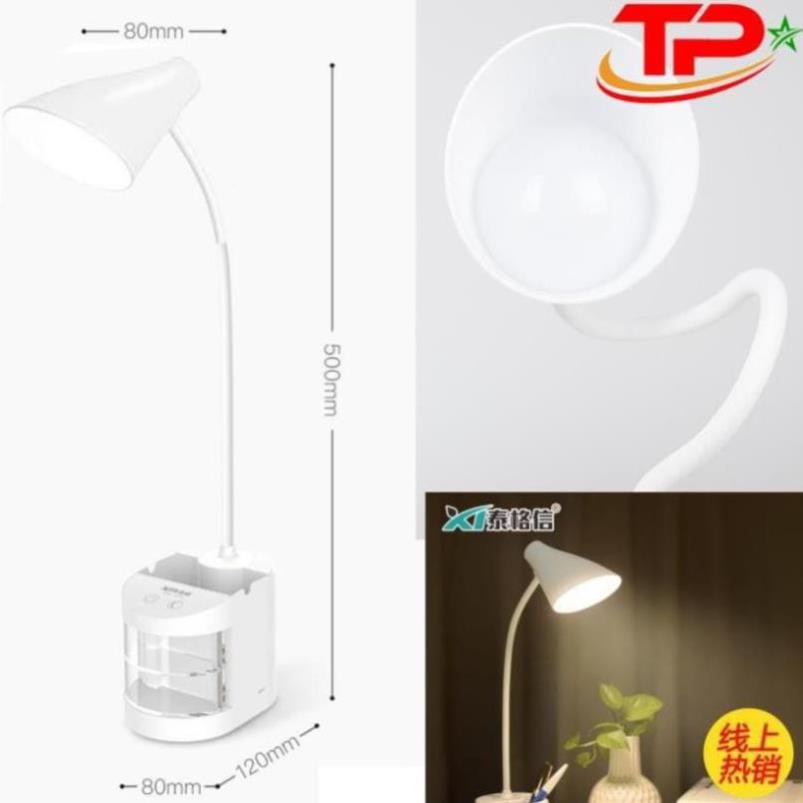 Đèn LED Để Bàn Đa Năng Có Sạc Tích Điện TGX-7011 - 3 chế độ sáng, bảo vệ mắt, nút cảm ứng, tiện dụng