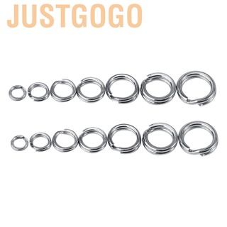 Fishing Tackle Bait Double Circle Split Ring Connector