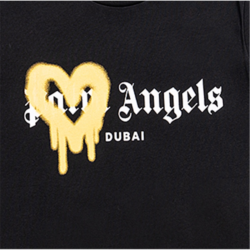 Bán Chạy Nhất Áo Thun Cotton Dáng Rộng Tay Ngắn In Chữ Xịt Trái Tim Plus Size Unisex