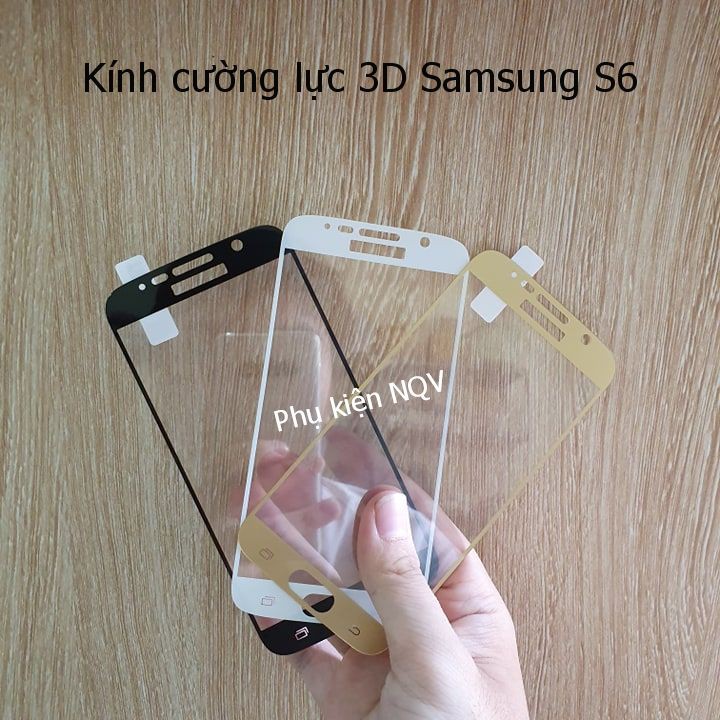 Samsung S6|| Kính cường lực 3D Full màn Samsung S6 - Phukiennqv