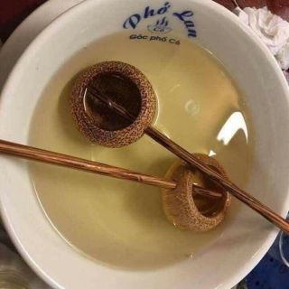 Gáo dừa múc rươu, nước chấm chất liệu gỗ dừa xinh xắn