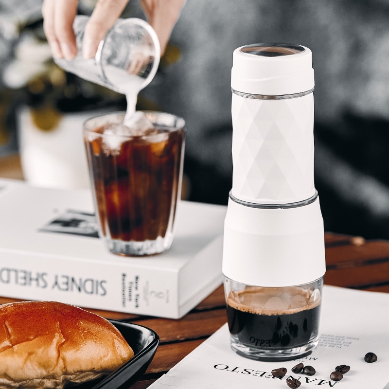 Máy pha cà phê AHAHOME - AHA08 nén thủ công đơn giản kiểu dáng nhỏ gọn tiện dụng cho gia đình, du lịch dã ngoại