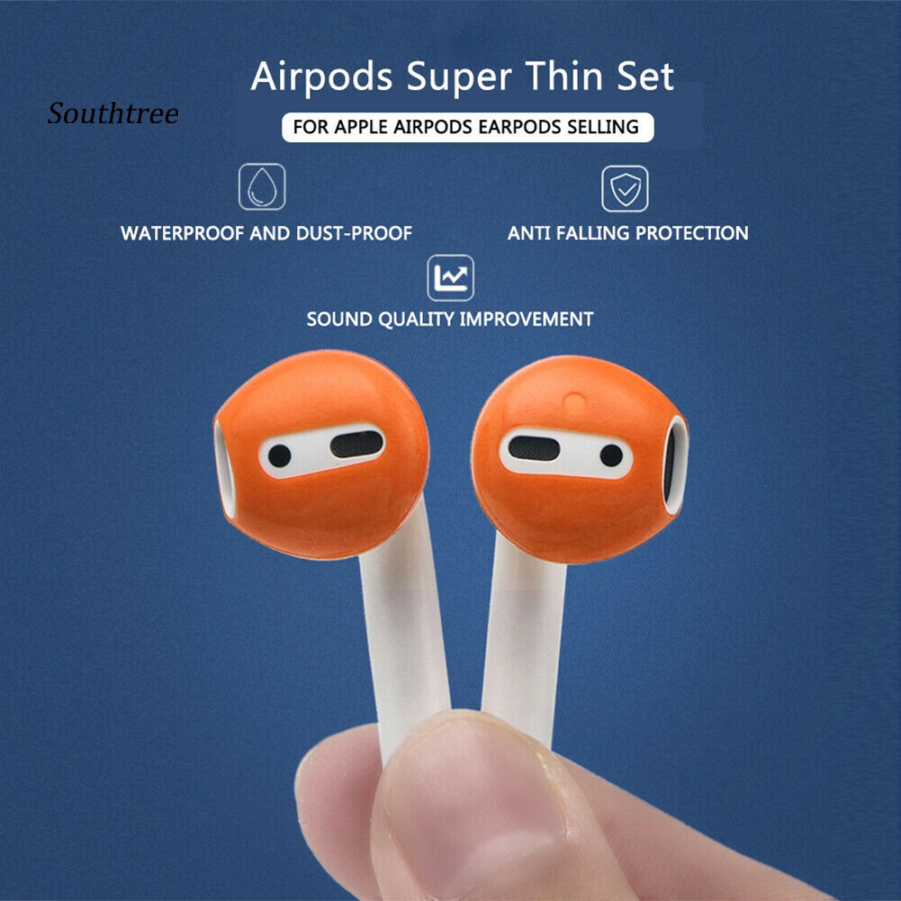 Bộ 2 cặp miếng lót tai nghe bằng silicon cho Air-Pod 1 2