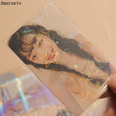 Bộ 50 Thẻ Laser Trong Suốt Bảo Vệ Thẻ Ảnh Kpop YGO MTG
