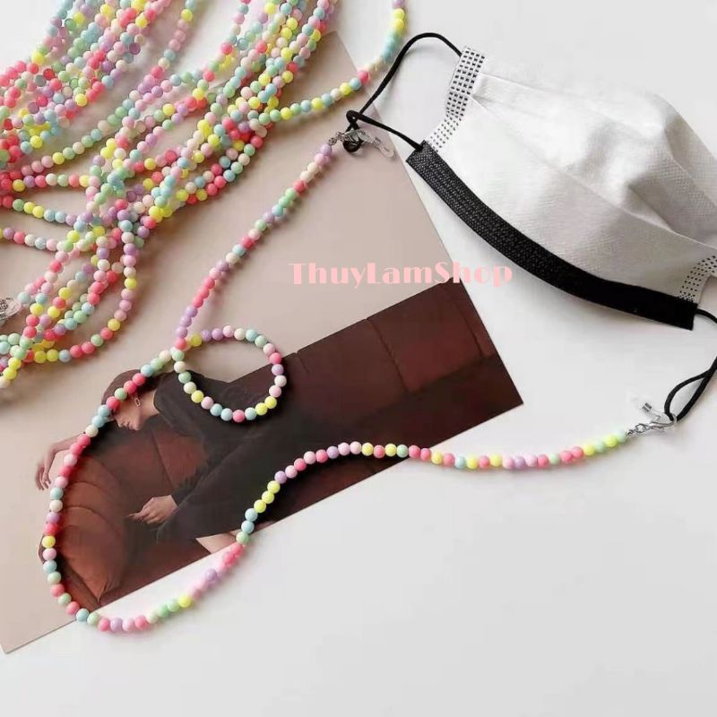 Dây đeo trang trí khẩu trang, kính mắt chống trượt dễ thương tiện dụng