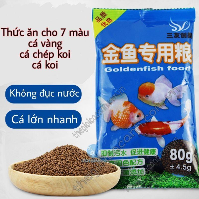 THỨC ĂN CHO CÁ CẢNH, CÁ VÀNG, CÁ CHÉP (Gói xanh biển) - Hàng Nhập Khẩu