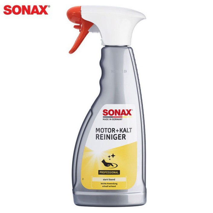 Sản Phẩm Dung dịch tẩy rửa, vệ sinh khoang máy ô tô thương hiệu Đức - Sonax: Mã 543200 Engine cold cleaner ..