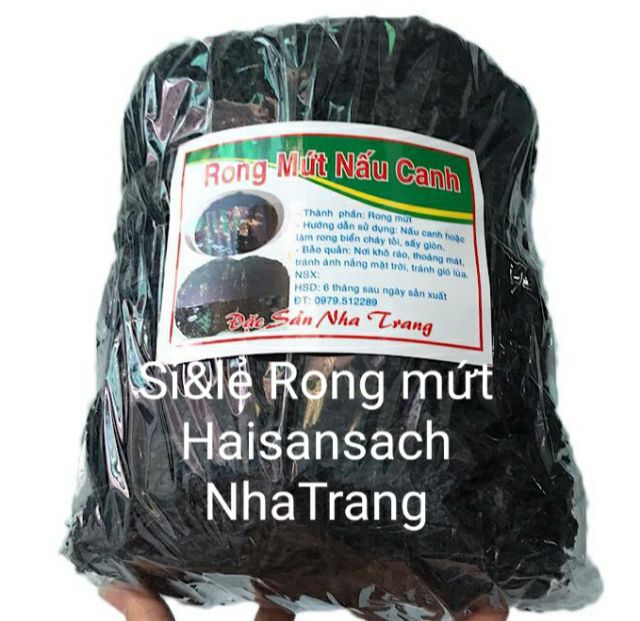 (Sỉ 3kg) Rong Biển Khô. Rong Mứt. Rong Biển Nấu Canh &amp; Làm Rong Biển Cháy Tỏi