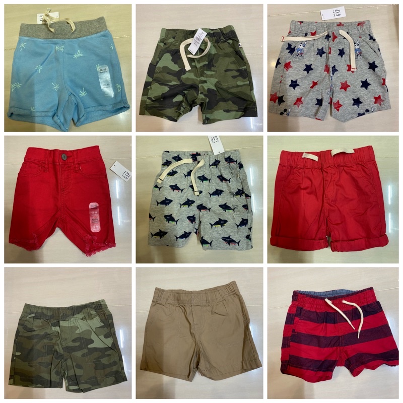 Sale Thanh Lý Quần Đùi Short Gap/ Carters 100% New Chính Hãng cho bé